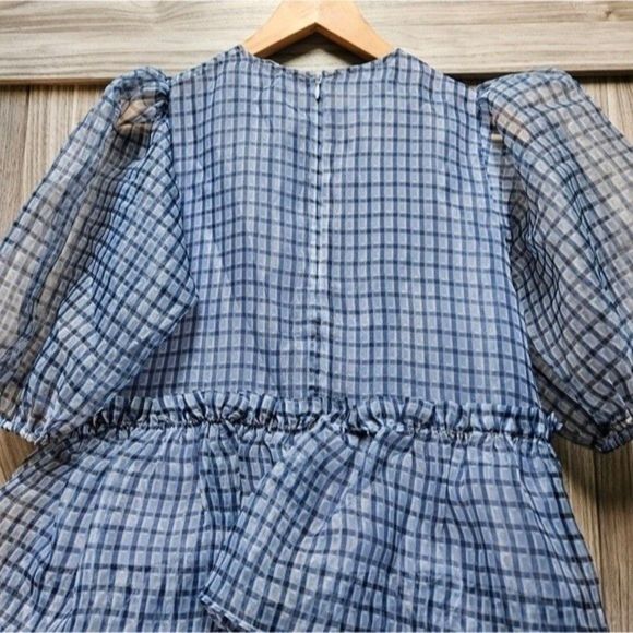 GANNI Organza Boho Mini Dress - Picture 13 of 16